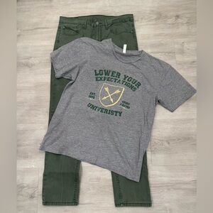 Improv Comedian Tshirt by Orny Adams - “Lower Your Expectations University” - L